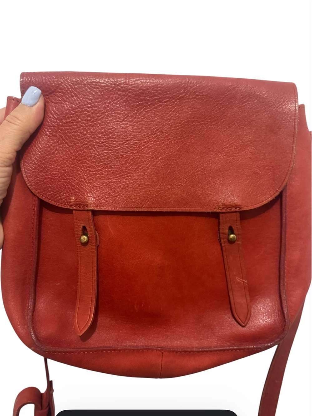 Madewell Watertower Leather Messenger Bag